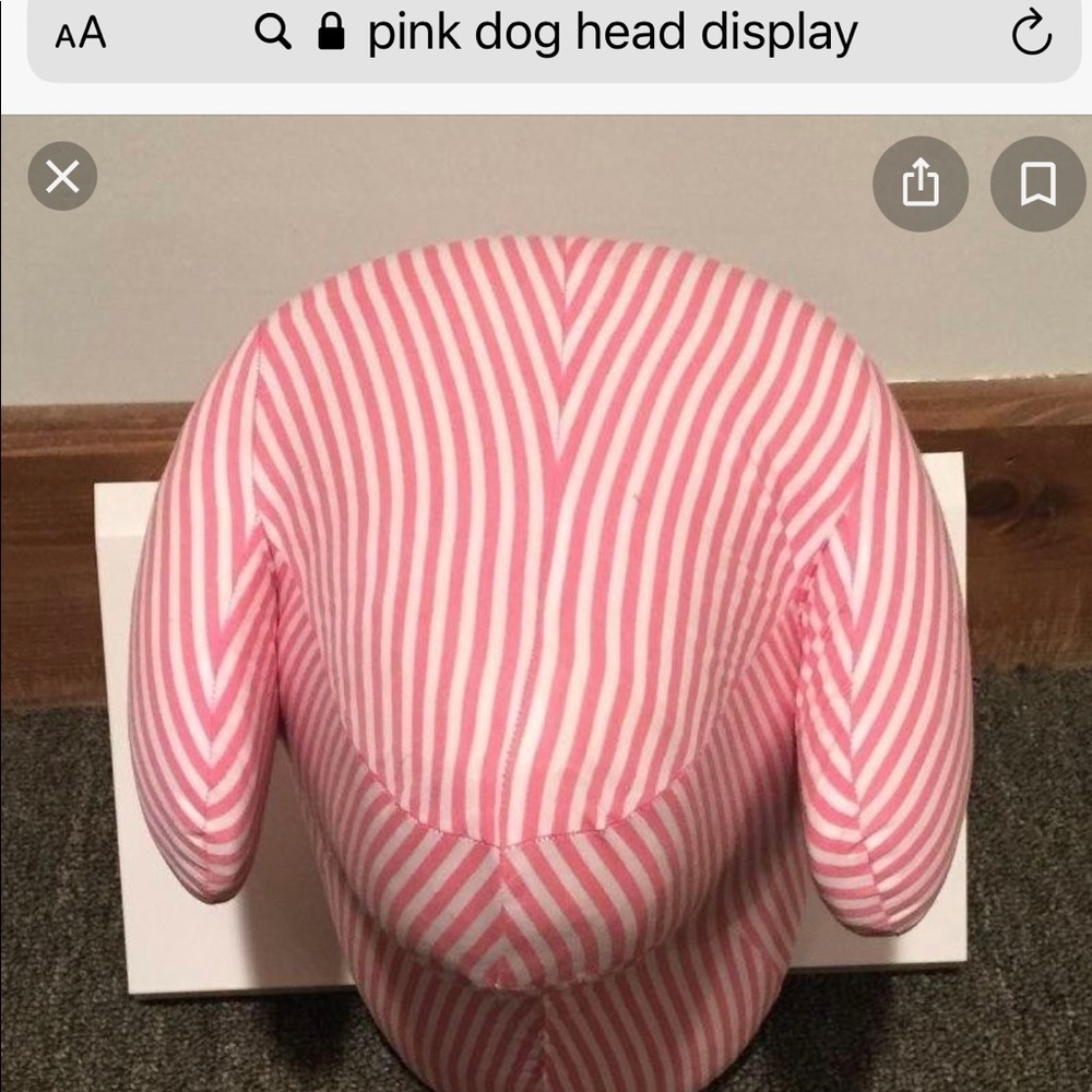 ISO pink vs dog head display and pups